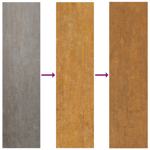 Пощенска кутия за пратки с врата Ръждясало 47.5 x 38 x 59 см