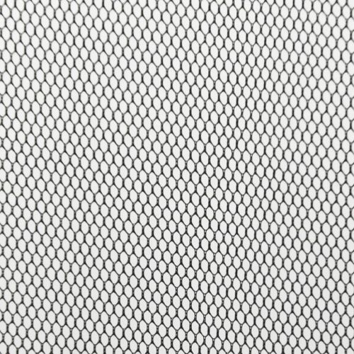 Комарник за врата с мрежеста завеса от 5 части черен 120x240 см