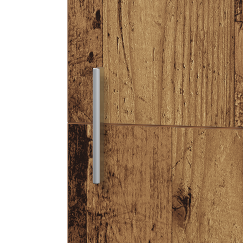 Висок шкаф 2 pcs Старо дърво 50 x 42,5 x 185 см