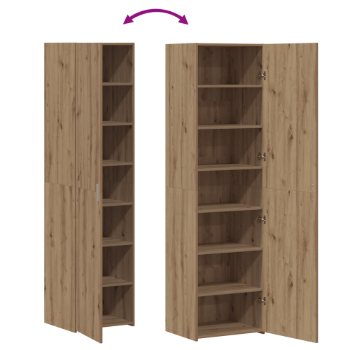 Висок шкаф 2 pcs Дъб 50 x 42,5 x 185 см