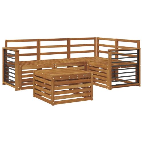 Комплект дивани за открито 5 pcs Естествен