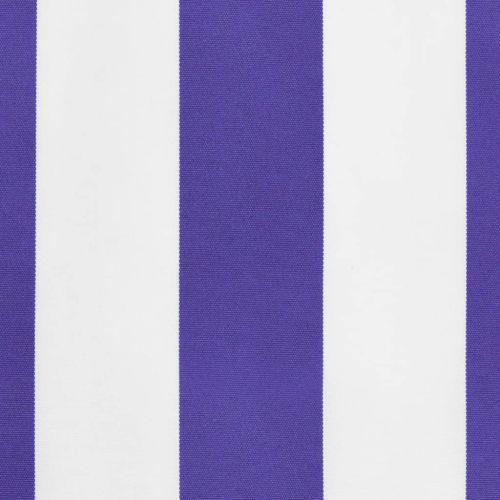 Резервно платнище за волан за тенти, синьо-бели ленти, 6 м