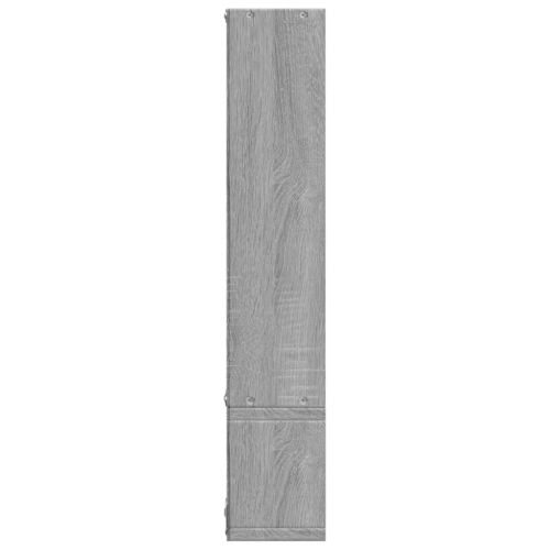 Стенен рафт, сив сонома, 96x12x64 см, инженерно дърво