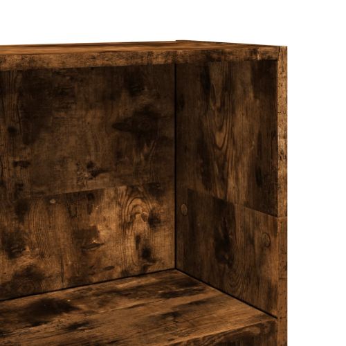 Библиотека, опушен дъб, 40x24x109 см, инженерно дърво