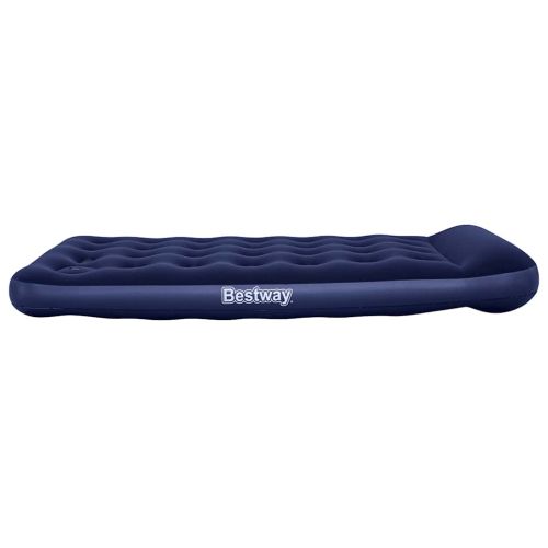 Bestway Надуваем флокиран матрак с вградена крачна помпа, 188x99x28 см