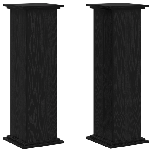 Стойка за растения Черния дъб 33 x 33 x 100 cm Инженерно дърво