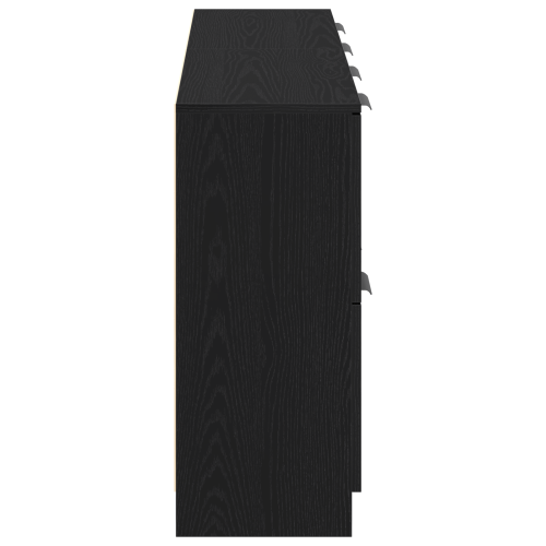 Служебен шкаф 2 pcs Черния дъб 60 x 30 x 70 см Инженерно дърво