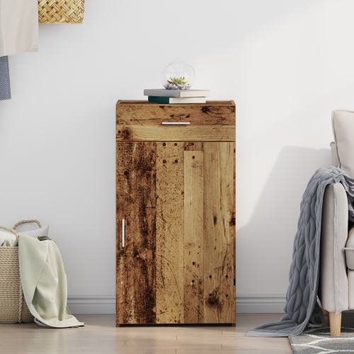 Служебен шкаф с чекмедже Старо дърво 50 x 42,5 x 93 см