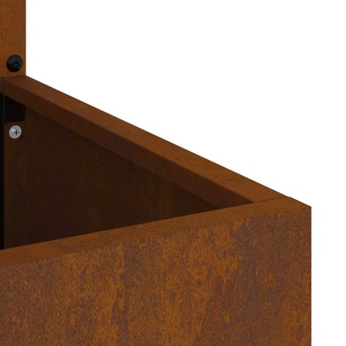 Екран за градинска неприкосновеност Ръждясало 32 x 150 см