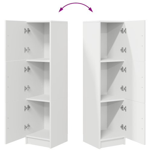 Висок шкаф Бяло 31.5 x 32 x 122.5 см