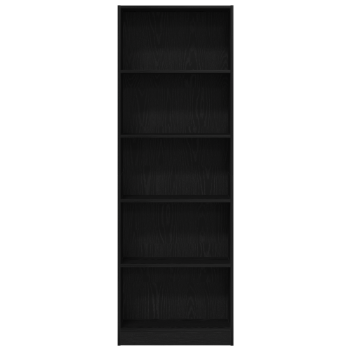 Рафт за книги Черния дъб 60 x 24 x 176 см Инженерно дърво