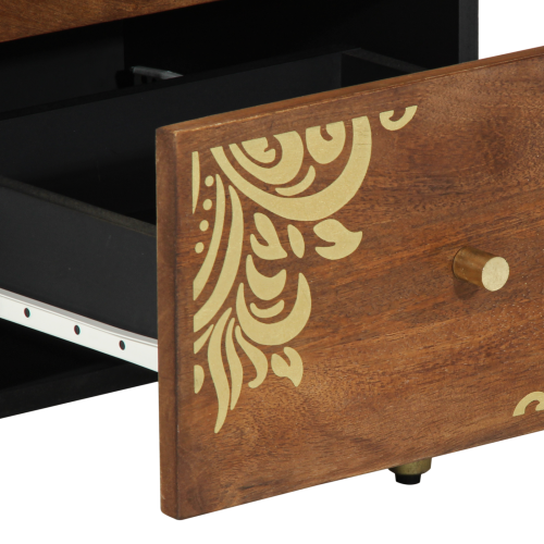 Служебен шкаф Кафяво 40 x 33 x 75 см Солидно мангово дърво