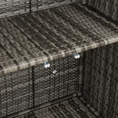 Шкаф за съхранение с рафт с врата Сив 100 x 36 x 102 см Ратан