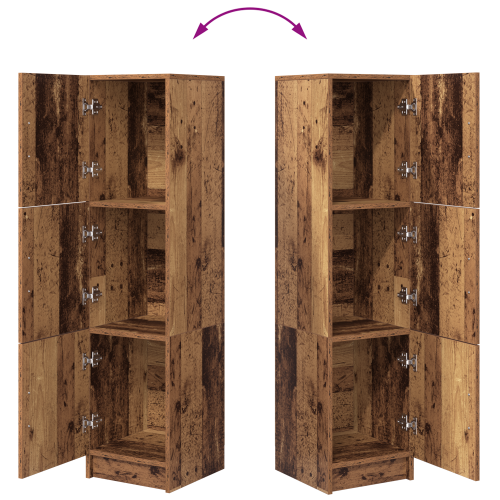Висок шкаф Старо дърво 31.5 x 32 x 122.5 см
