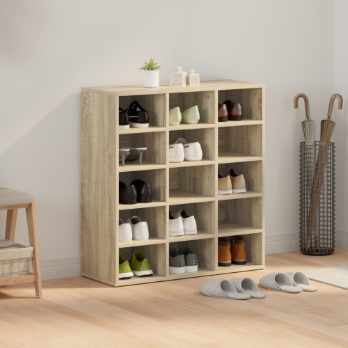 Шкаф за обувки Сонома дъб 77,5 x 30 x 83,5 см Инженерно дърво