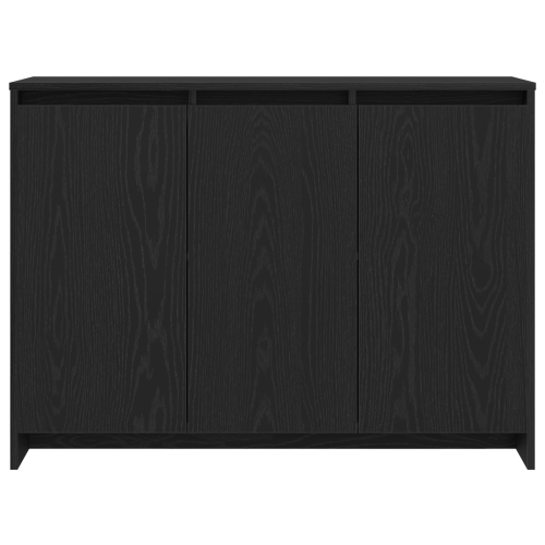 Служебен шкаф Черно 102 x 29.5 x 75 см Инженерно дърво