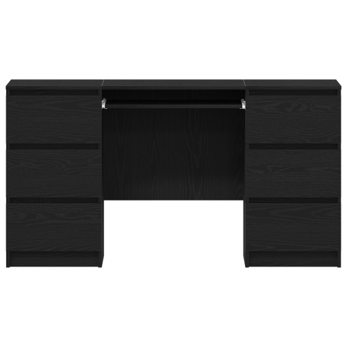 Бюро с чекмедже Черния дъб 140 x 50 x 76 см Инженерно дърво