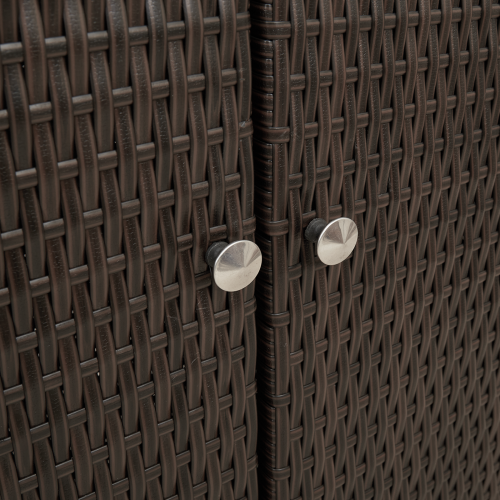 Шкаф за съхранение с рафт Кафяво 100 x 36 x 102 см Ратан