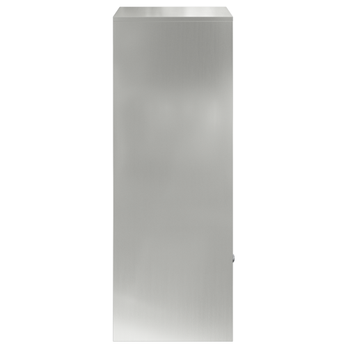 Пощенска кутия за пратки с врата Сребристо 47,5 x 38 x 59 см