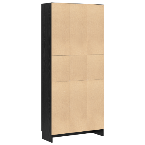 Шкаф за книги Черния дъб 82,5 x 30,5 x 185 см Инженерно дърво