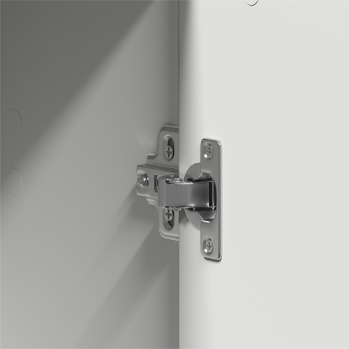 Гардероб с рафт с врата Бяло 55 x 25 x 189 см Инженерно дърво