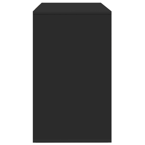 Служебен шкаф с чекмедже Черно 120 x 41 x 75 см Инженерно дърво