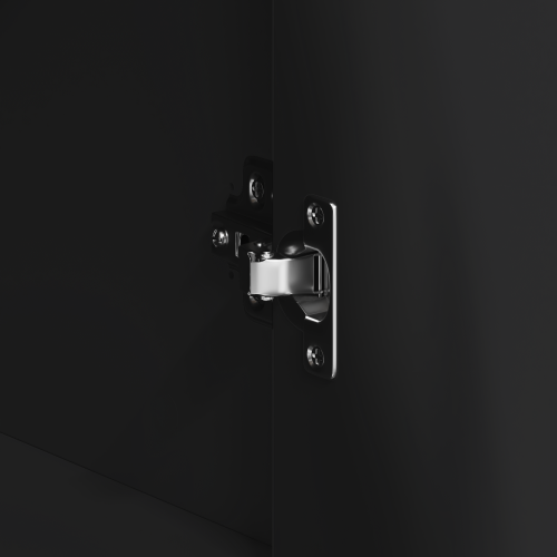 Служебен шкаф с чекмедже Черно 120 x 41 x 75 см Инженерно дърво