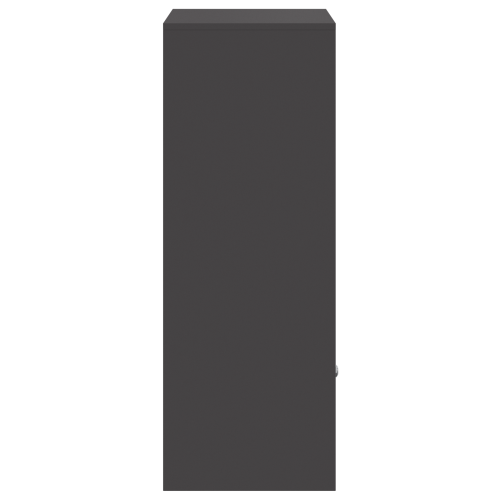 Пощенска кутия за пратки с врата Черно 41 x 38 x 103 см Стомана