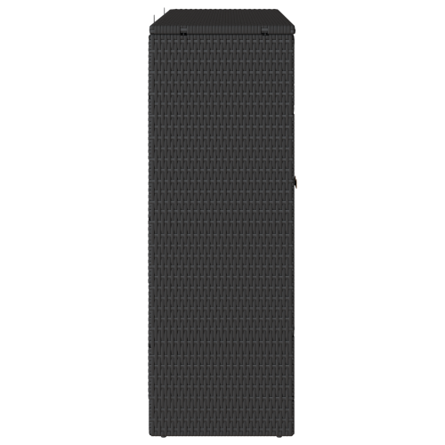 Шкаф за съхранение с рафт с врата Черно 100 x 36 x 102 см Ратан