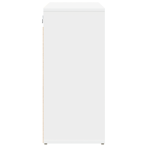 Шкаф за обувки с рафт Бяло 103 x 30 x 67 см Инженерно дърво