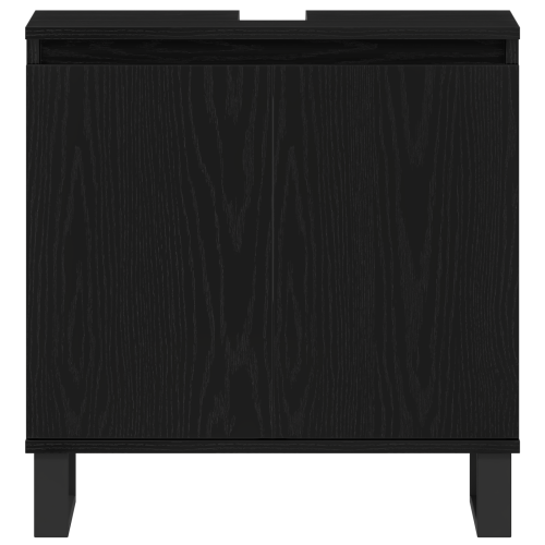 Комплект мебели за баня Монтиране на стена 3 pcs Черния дъб