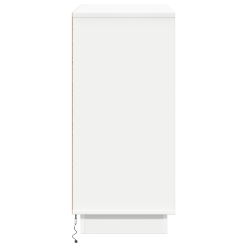 LED конзолна маса Бяло 71 x 34,5 x 75 см Инженерно дърво