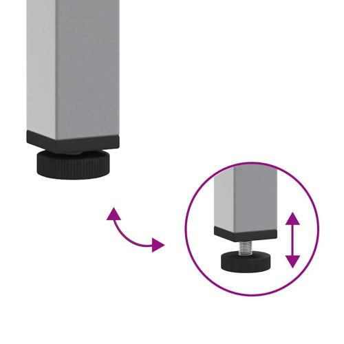Работен кабинет 10 pcs Червено Инженерна дървесина и стомана