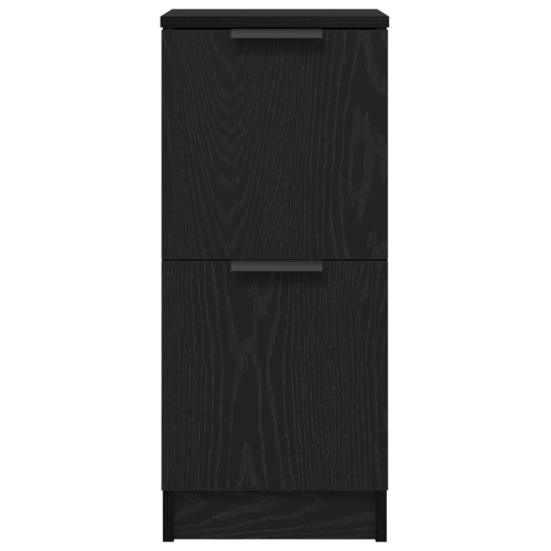 Служебен шкаф 3 pcs Черния дъб Инженерно дърво