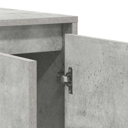 Служебен шкаф Циментено сиво 135 x 41 x 75 см Инженерно дърво