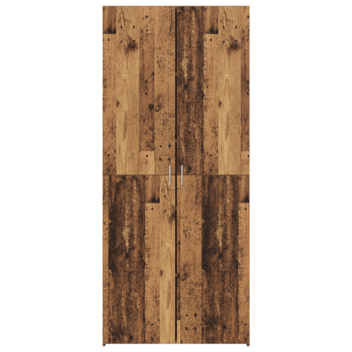 Висок шкаф 2 pcs Старо дърво 80 x 42 x 185 см