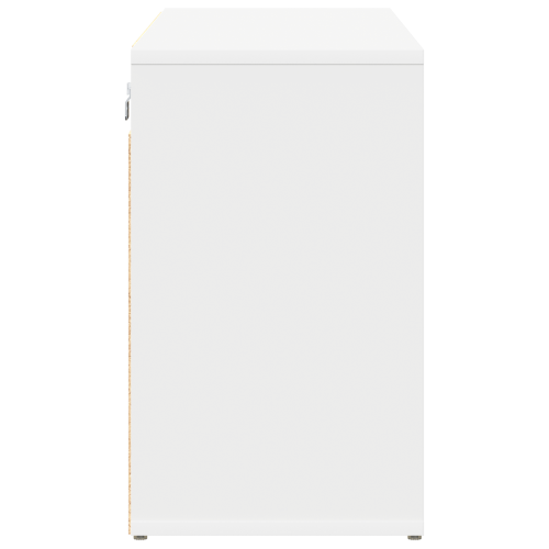 Шкаф за обувки с рафт Бяло 103 x 30 x 51 см Инженерно дърво