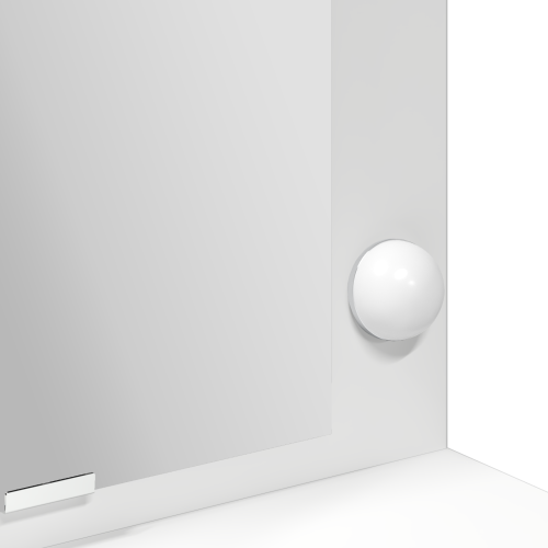 Тоалетка с рафт Бяло 100 x 41 x 135 см Инженерно дърво