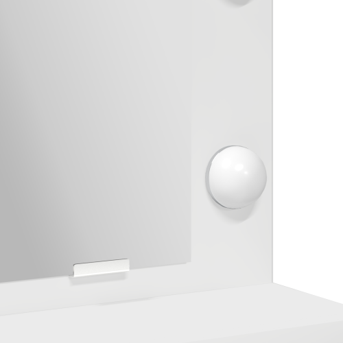 Тоалетка с рафт Бяло 50 x 41 x 135 см Инженерно дърво