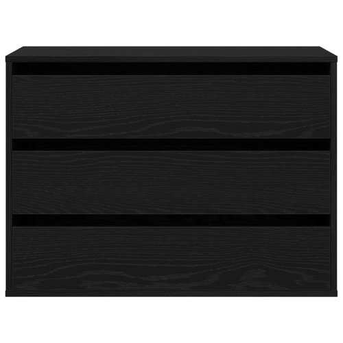 Чекмеджетен шкаф Черно 80 x 41 x 58 см Инженерно дърво