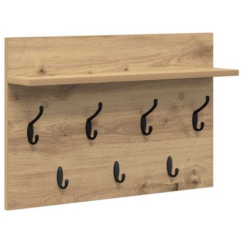Стенен закачалка за палта Дъб 60 x 40 x 12 cm Инженерно дърво