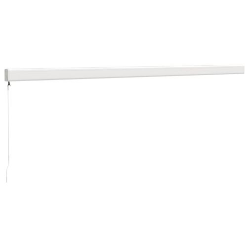 Прибираща се тента кремава 5x3 м плат и алуминий