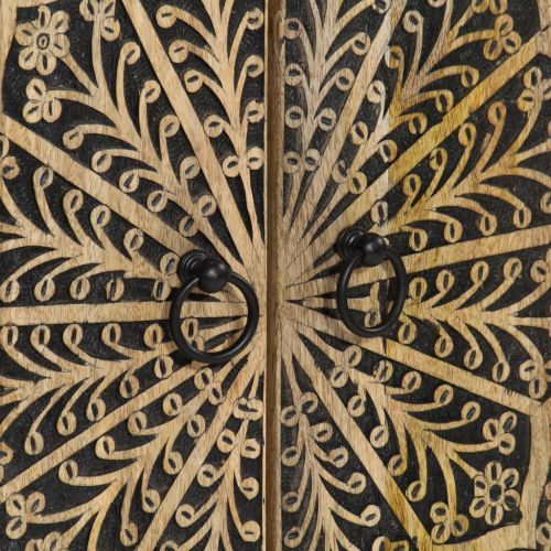 Висок шкаф, 60x33x100 см, мангово дърво масив