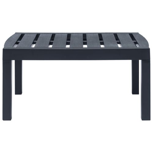 Градински комплект, 3 части, пластмаса, антрацит