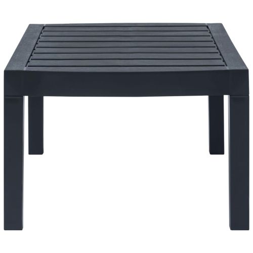 Градински комплект, 3 части, пластмаса, антрацит