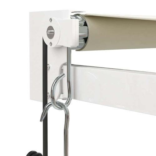 Автоматично прибираща се тента, кремаво, 5x3 м