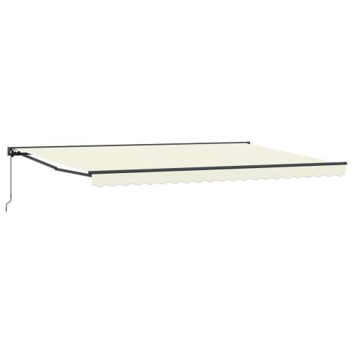 Рамка за сенник Крем 500 × 300 cm Полиестер с PU покритие