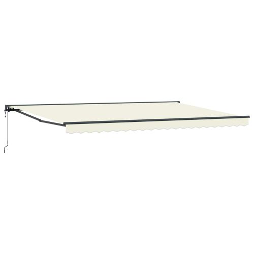 Рамка за сенник Крем 500 × 300 cm Полиестер с PU покритие