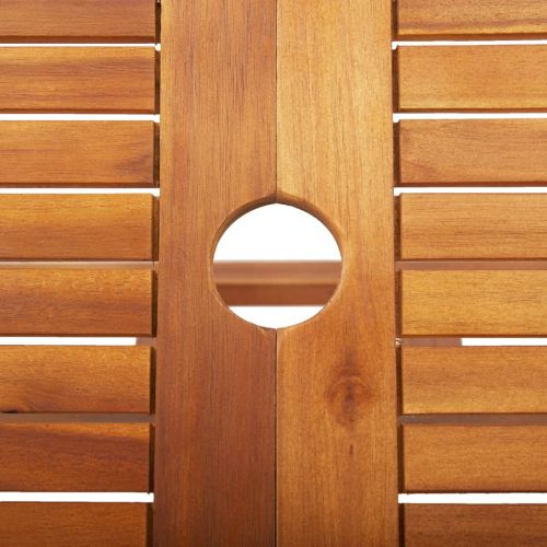 Сгъваема градинска маса, 135x85x75 см, акация масив