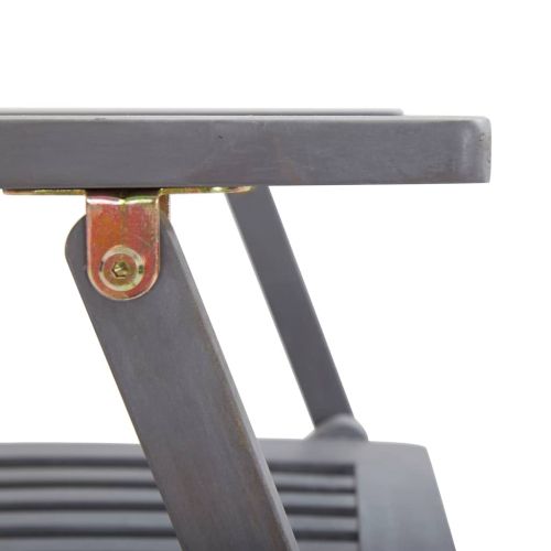 Сгъваеми градински столове, 6 бр, с възглавници, акация масив